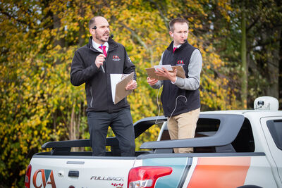 Auctioneers conducting an Onsite Customer Auction